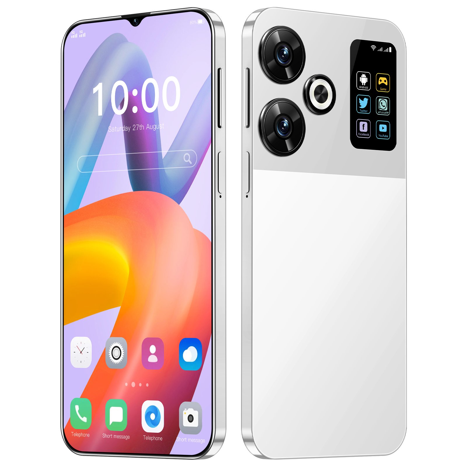 M6Pro 5G smartphone 7.3-inch screen fingerprint facial recognition Android 13